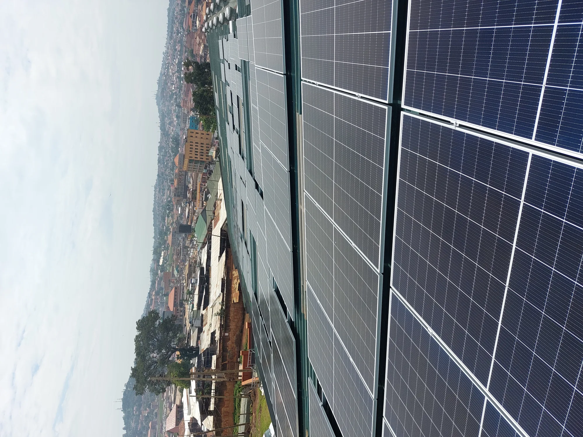Rooftop solar system at the Ranchers Finest meat processing plant in Kampala, Uganda
